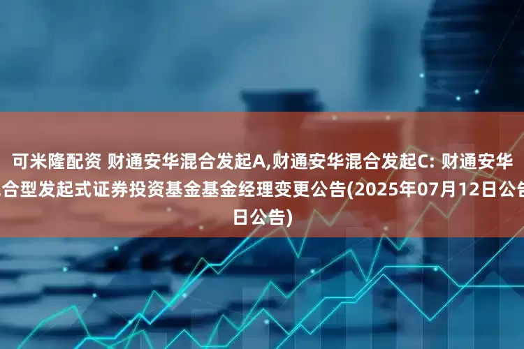 可米隆配资 财通安华混合发起A,财通安华混合发起C: 财通安华混合型发起式证券投资基金基金经理变更公告(2025年07月12日公告)