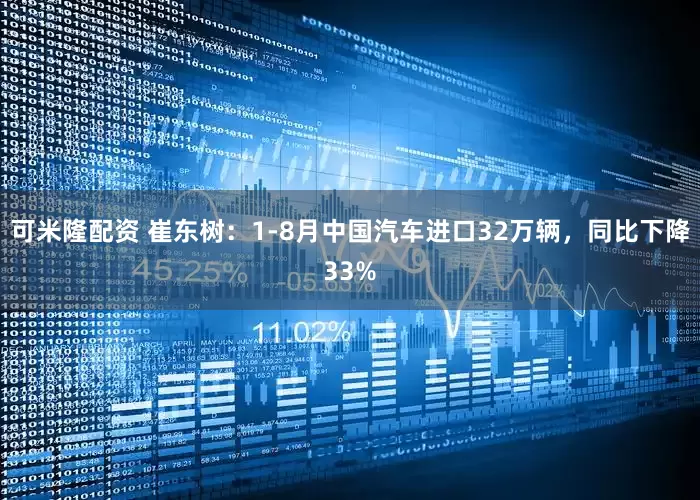 可米隆配资 崔东树：1-8月中国汽车进口32万辆，同比下降33%